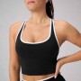 Top Seamless Built-In Bra Mujer Black/classic White