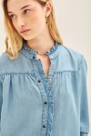 CAMISA JANE GATHERS Azul