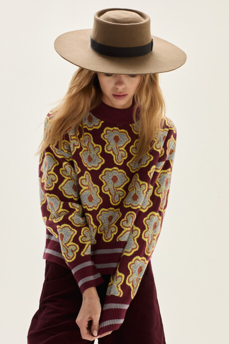 Sweater Poppy Bordo