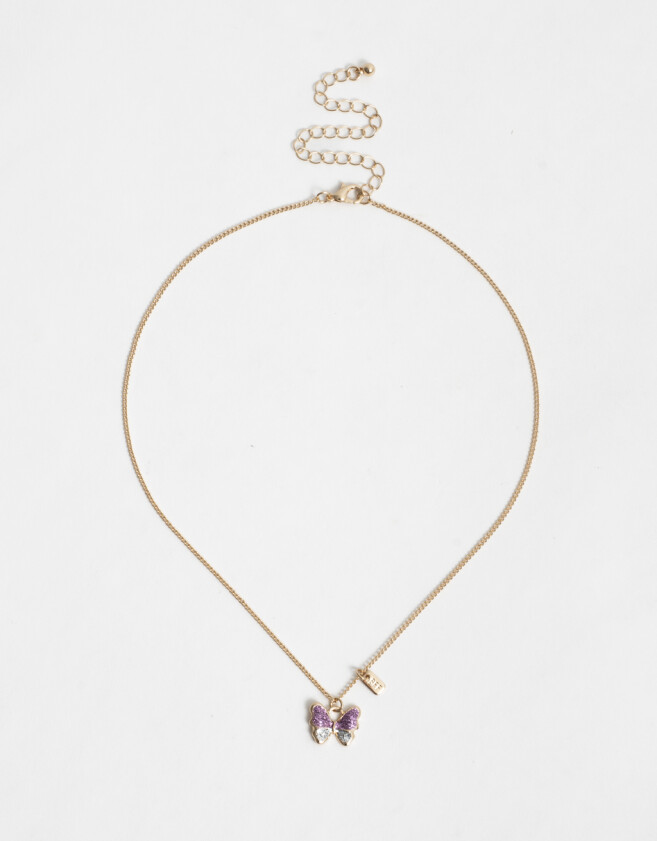 Collares Infantiles Mariposas Collar Con Mariposas - Dorado