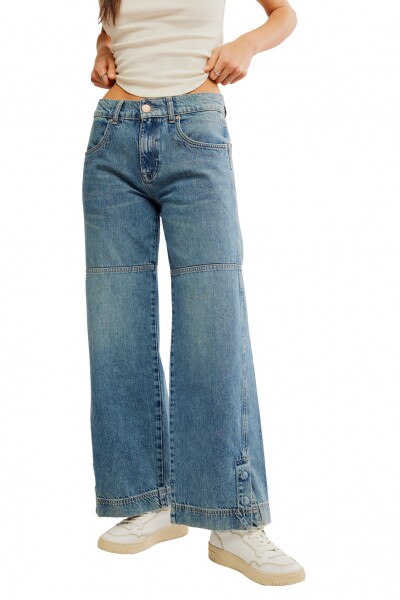 BENJI RELAXED WIDE LEG Azul