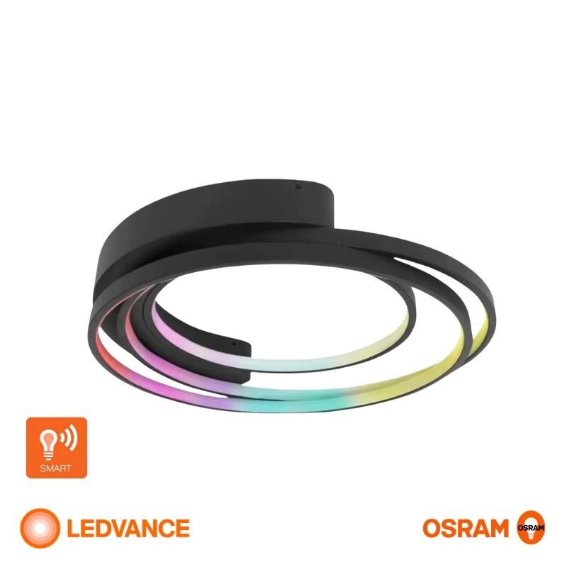 PANEL LEDVANCE DECO SMART+ 27W/RGBW Panel LED LEDVANCE OSRAM Deco Smart Negro De Adosar 27W RGB