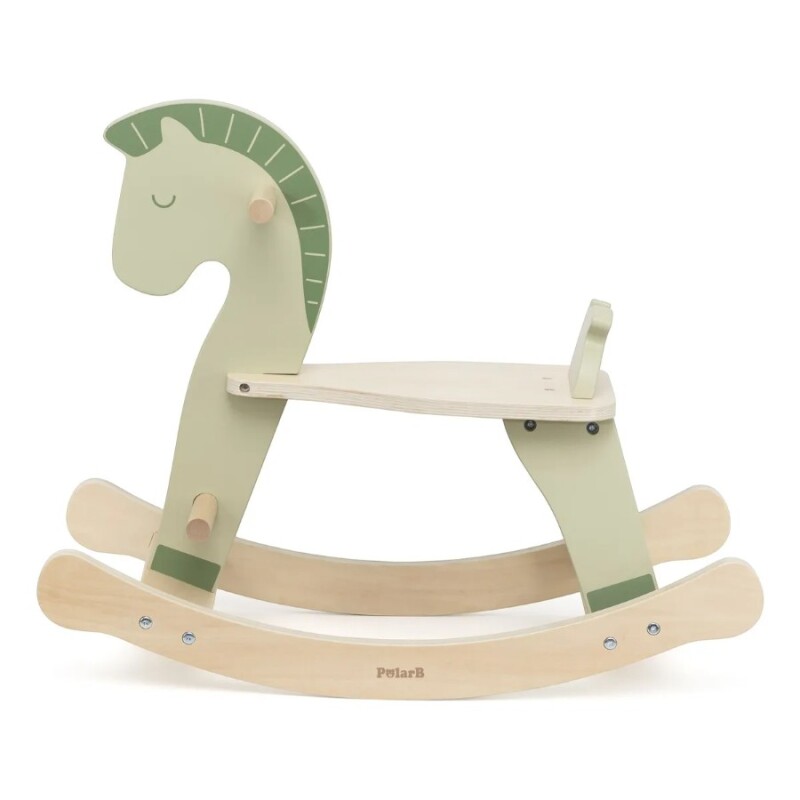 Caballito Mecedor Verde Madera Polar B Caballito Mecedor Verde Madera Polar B