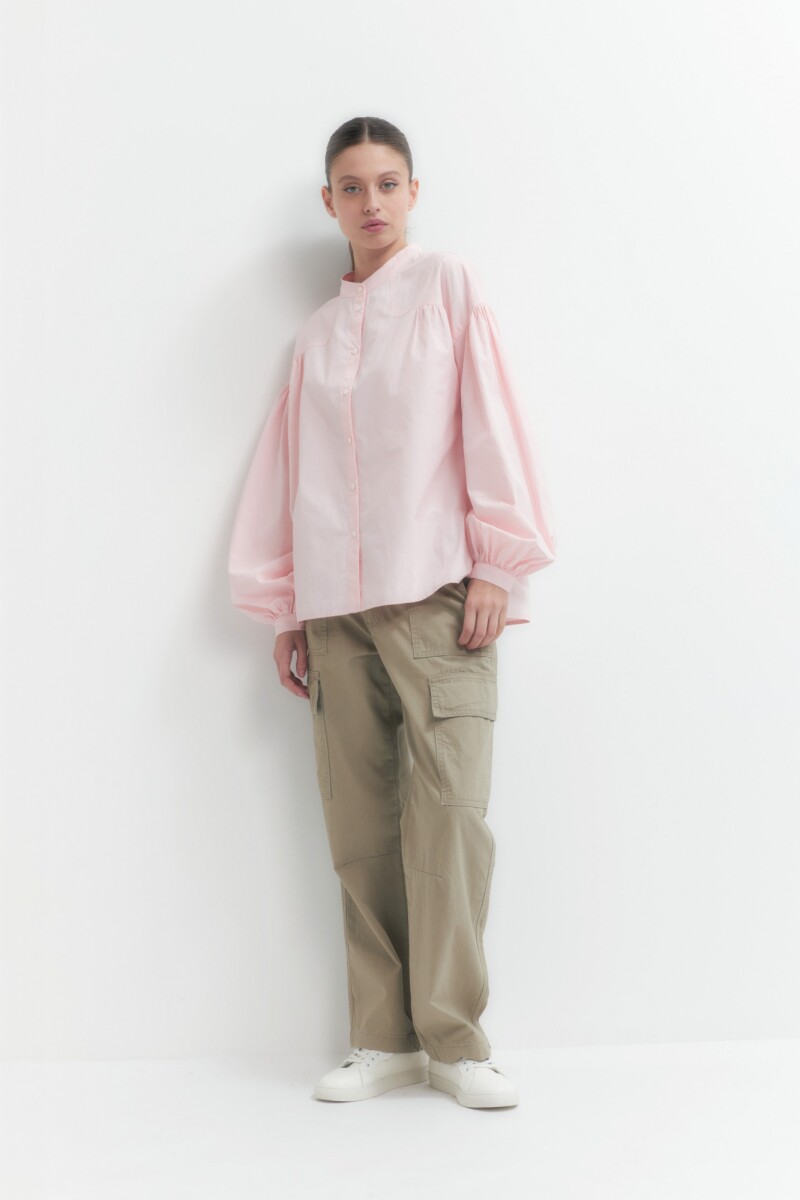 Camisa oversized rosa