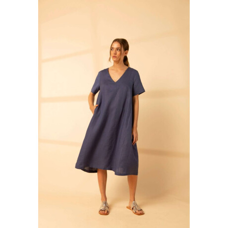 Vestido Praia Azul piedra
