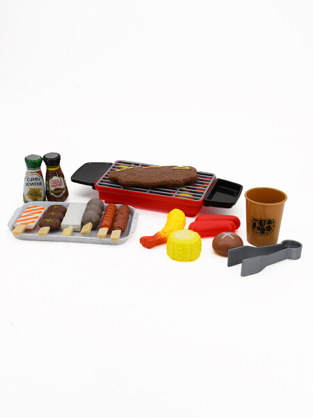 PARRILLA SET CON COMIDA MULTICOLOR