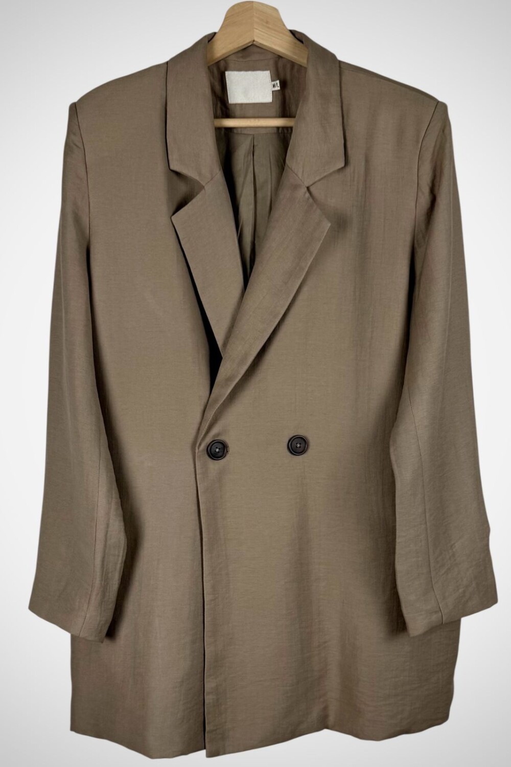 CHAQUETA LINO RAYON ECOA TOSTADO