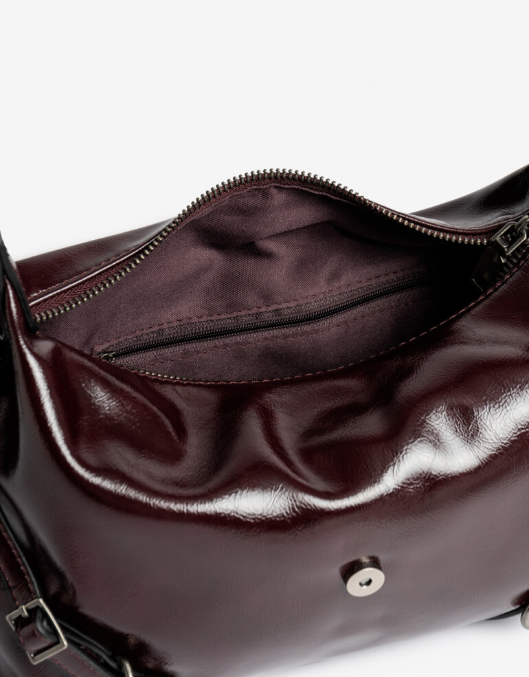 City Cartera Baguette Burgundy - Rojo Cereza