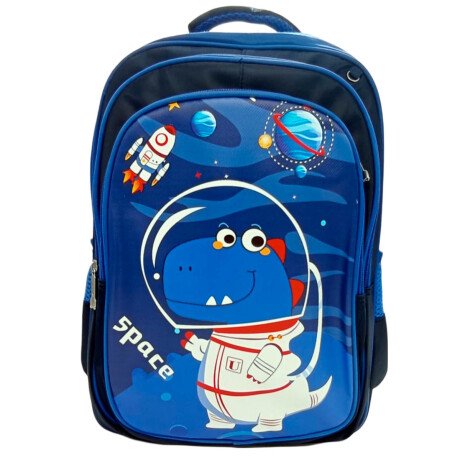 Mochila Escolar 3en1 Lunchera + Cartuchera Infantil Astronauta