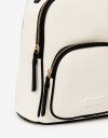 Mochilas Urbanas Basicos Mochila Con Bolsillo - Blanco Crudo