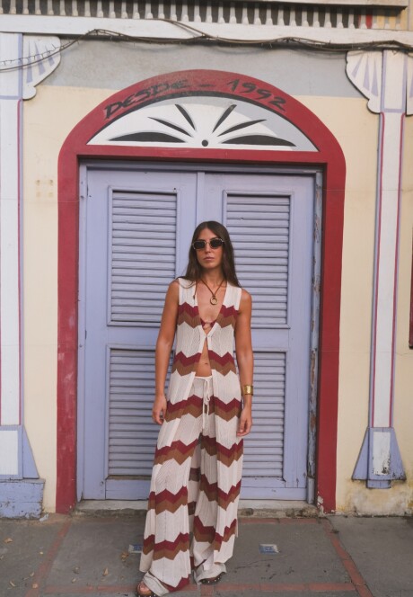 Chaleco Tropea SS26 Zig Tinto