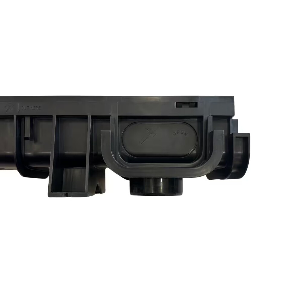 Canaleta rejilla plástica 1 mt x 12 cm SMART HOME negra Canaleta Rejilla Plástica 1 Mt X 12 Cm Smart Home Negra