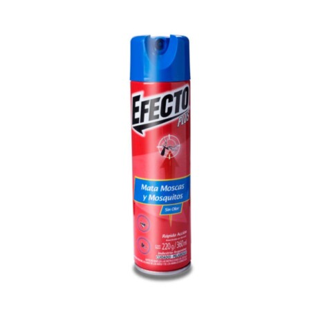 Insecticida en Aerosol Efecto 360ml Moscas y Mosquitos Sin Olor