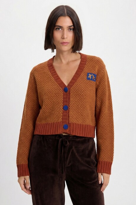 Cardigan Libre Terracota/Amarillo