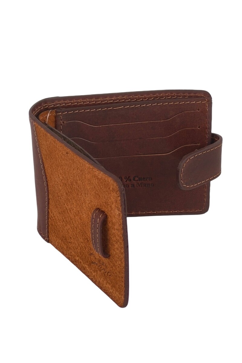 Billetera de cuero Oxido c/Marrón