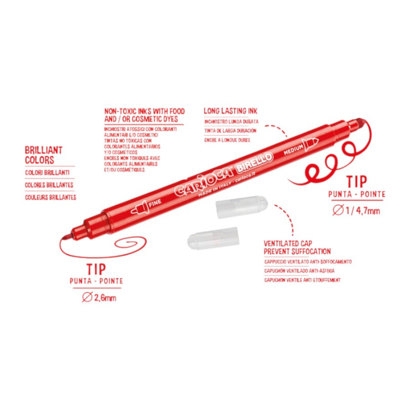 Marcadores Doble Punta x12 Carioca Marcadores Doble Punta x12 Carioca