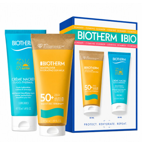 Pack Biotherm Leche Solar Waterlover FPS50 200ml + Crema Oligo-Thermale 200ml Pack Biotherm Leche Solar Waterlover FPS50 200ml + Crema Oligo-Thermale 200ml