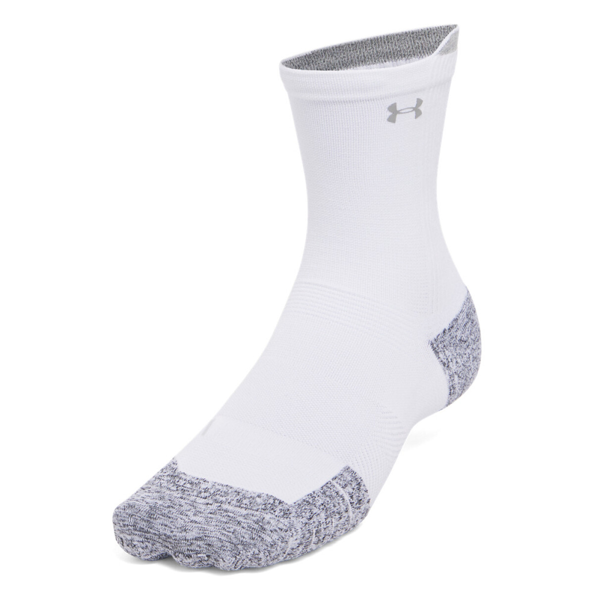 UA Velociti Run Cush 3p Crew-WHT - WHT-101 