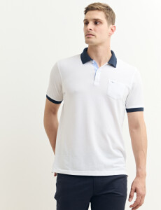 520753 REMERA HARRINGTON LABEL Blanco