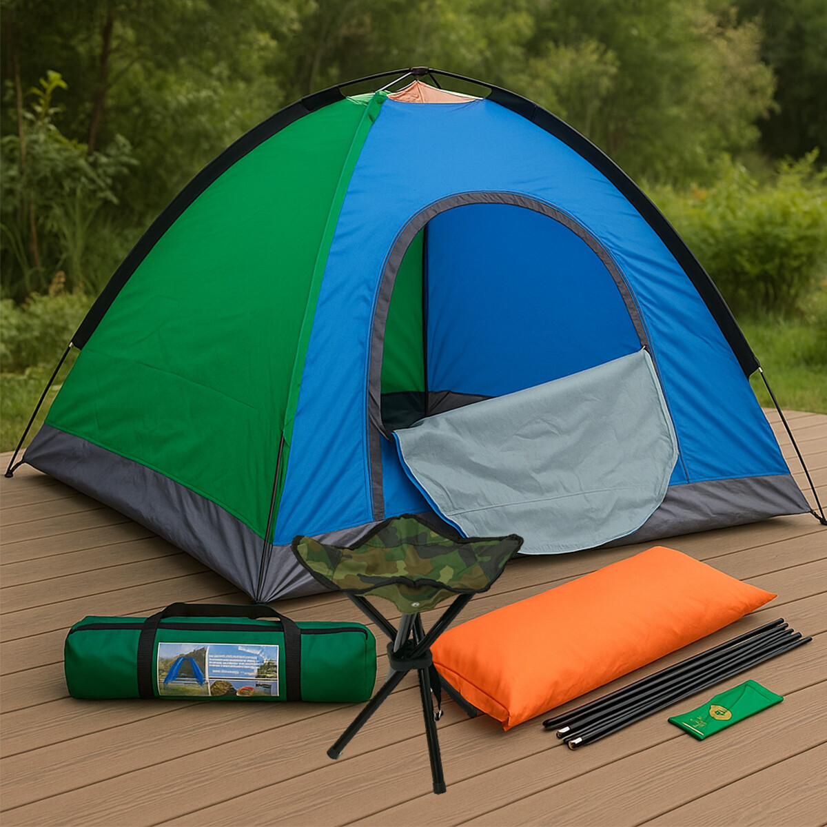 Carpa 2x2m Para 4 Personas 