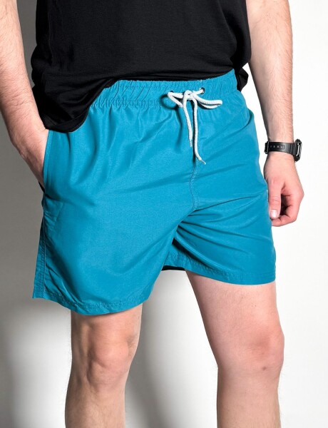 Short de baño liso Salvo Petroleo