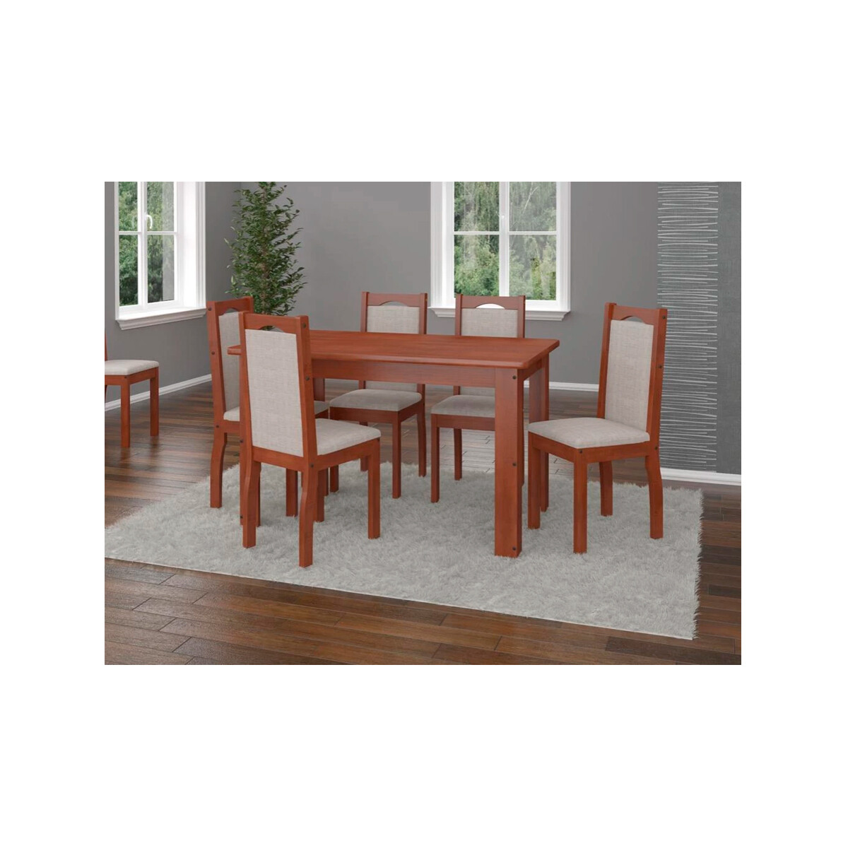 Juego De Comedor 4 Sillas Leticia Smgb 