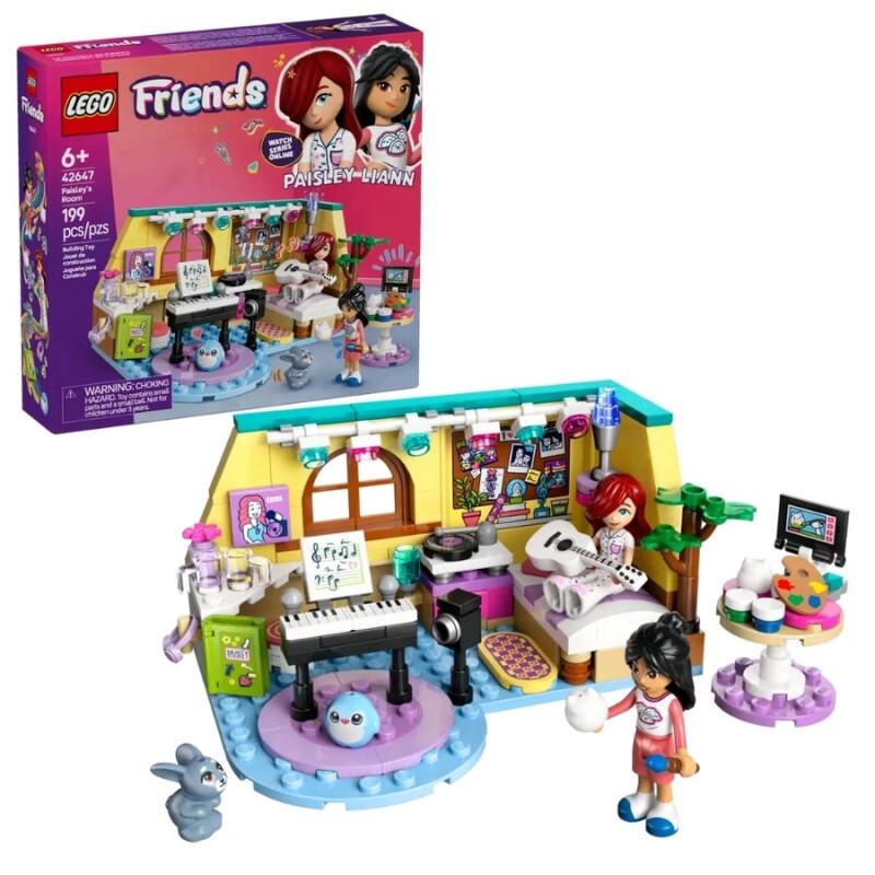 Lego Friends Habitación De Paisley 42647 + Minifiguras Y Mascota Lego Friends Habitación De Paisley 42647 + Minifiguras Y Mascota