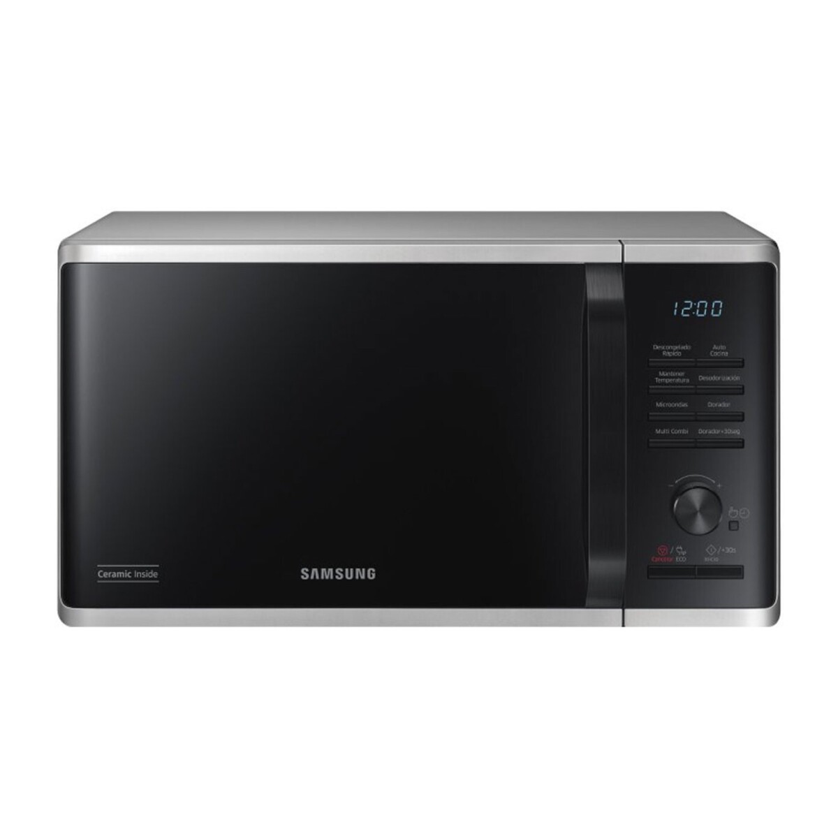 Microondas Samsung 23 L con Grill Plata MG23K3515AS 