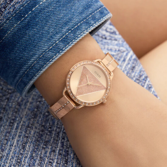 Reloj GUESS TRI BELLINI Acero Dorado Rosada Esfera 30mm 0