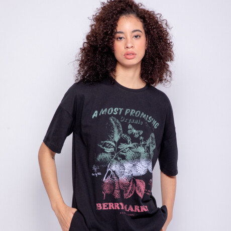 REMERA BERRY MARKET Negro