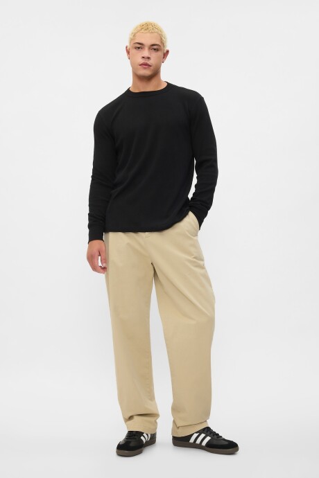 Buzo Waffle Hombre Black 1