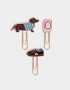 Útiles Varios Esmaltado Set De 3 Clips - Combinacion Multicolor