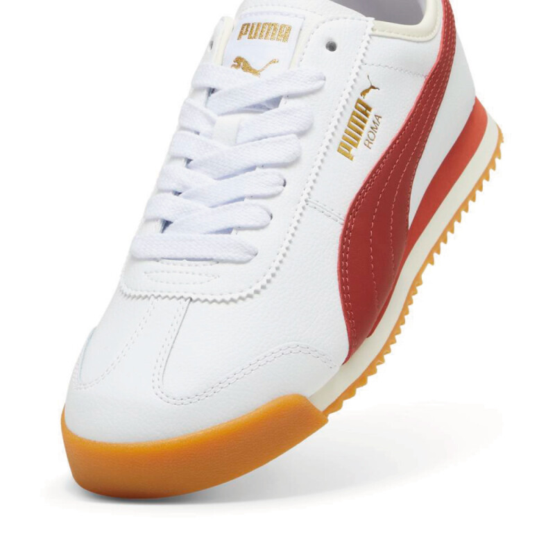 Zapatillas Puma Roma 68 Revival Hombre White Mars-red Gum