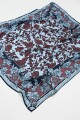 Pañuelo estampado floral bordo