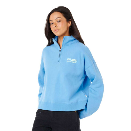 Buzo Rip Curl Surf Puff 1/4 Zip Celeste