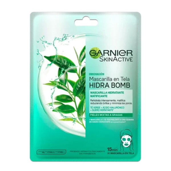 Mascarilla de Tela Matificante de Té Verde Garnier Mascarilla de Tela Matificante de Té Verde Garnier
