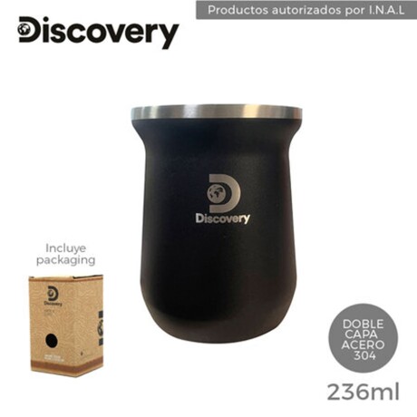 Mate de Acero Discovery 236ML NEGRO
