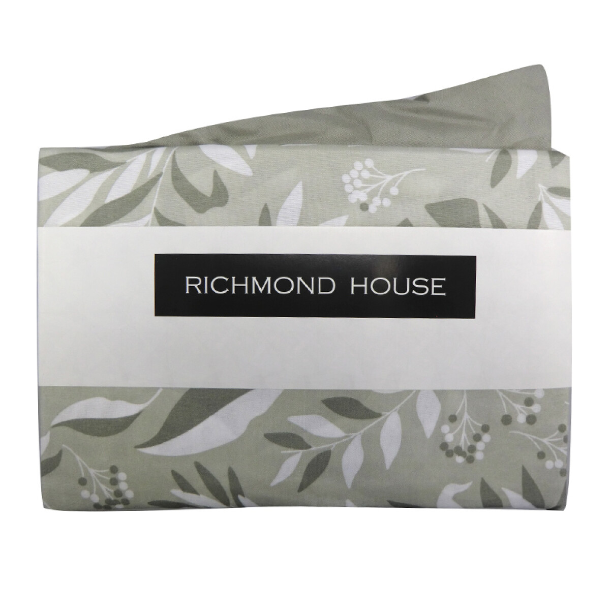 Juego Sábanas 1 Plaza Richmond House Estampadas 100% Microfibra - 227 LEAVES GRIS 