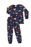 Pijama Dinosaurios Azul Marino