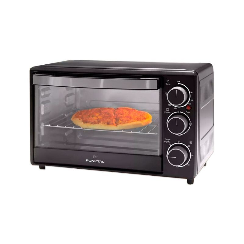 HORNO ELÉCTRICO PUNKTAL 20L 1200W Negro