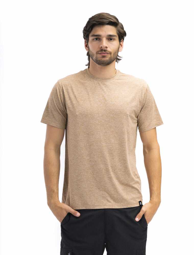 Remera Dry Fit Vintage Wash Scandinavian Tostado