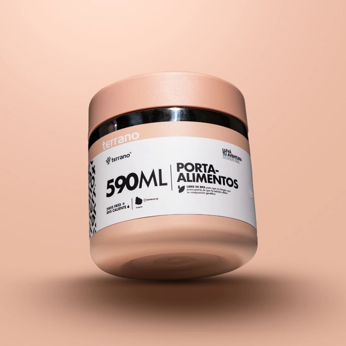 CONTENEDOR DE ALIMENTOS TERRANO 590ML - ROSADO 
