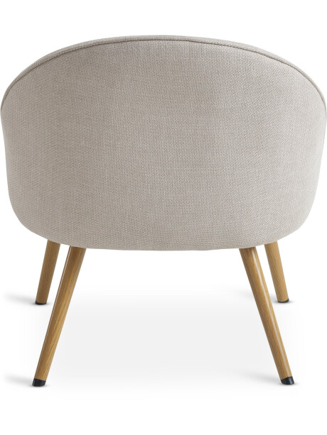 Sillón THORUP 1 cuerpo tela beige/color roble Sillón THORUP 1 cuerpo tela beige/color roble