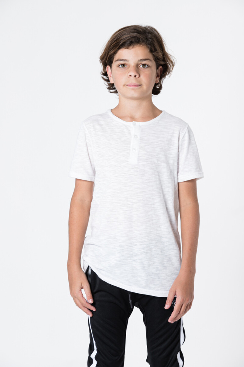 Remera Y - Buxado - Blanco 