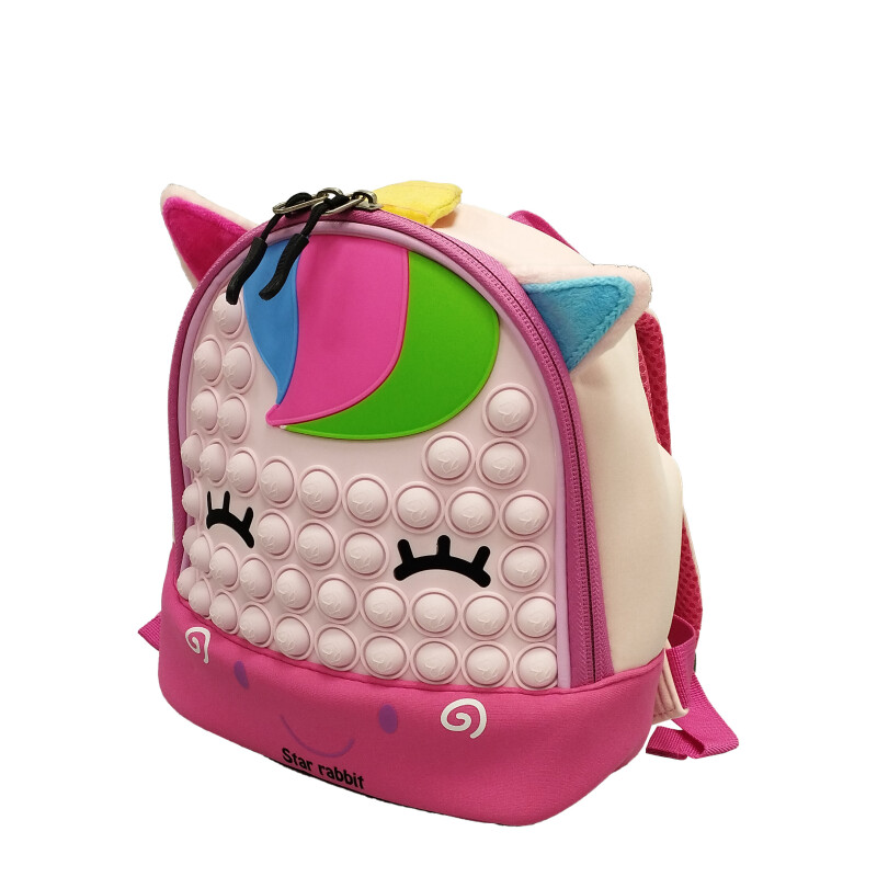 Mochila Infantil Disney Pop It Fucsia - Rosa