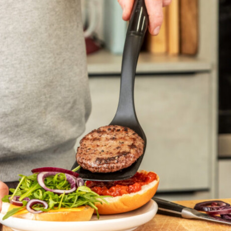 Espatula Ranurada Negra 35 cm KitchenAid Espatula Ranurada Negra 35 cm KitchenAid