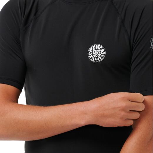 Lycra Rip Curl Icons Upf Brushed - Negro Lycra Rip Curl Icons Upf Brushed - Negro