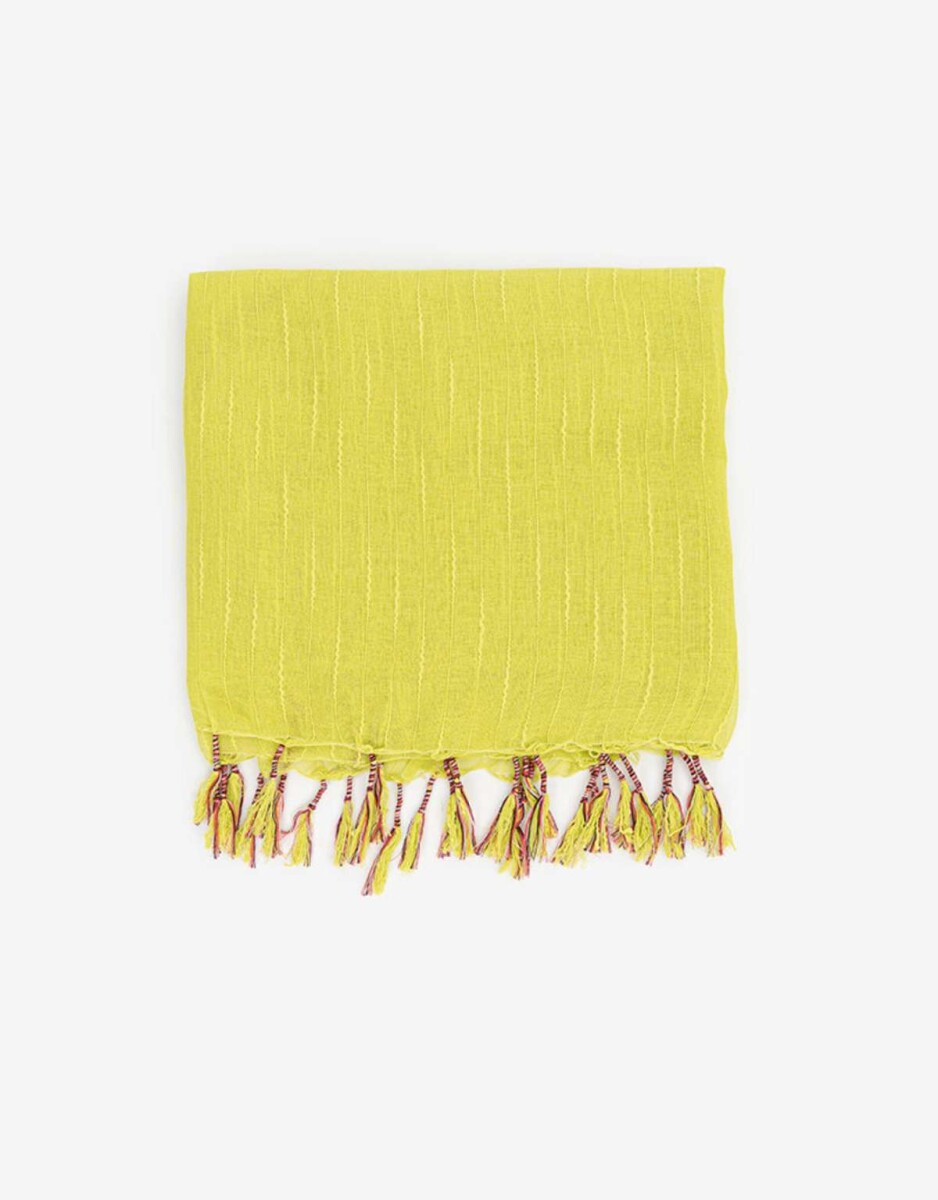 Pareo Con Flecos - Verde Lima 