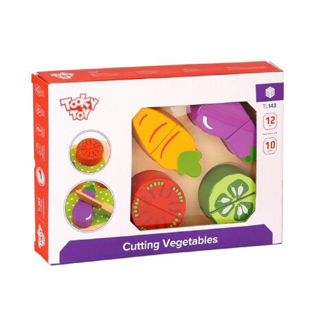 Cutting vegetables 10 pzs Tooky Toy Cutting vegetables 10 pzs Tooky Toy