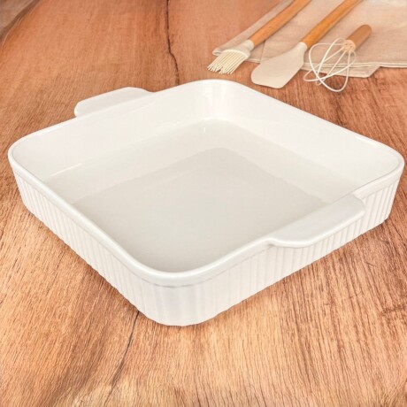Fuente Cuadrada Para Servir De Cerámica 31cm x 25cm x 5cm Fuente Cuadrada Para Servir De Cerámica 31cm x 25cm x 5cm